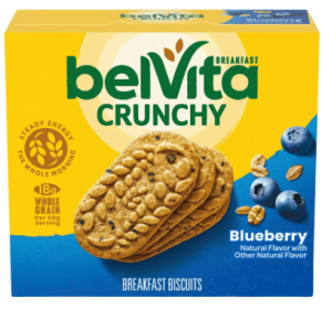 belVita Blueberry Breakfast Biscuits, 5 Packs (4 Biscuits Per Pack)