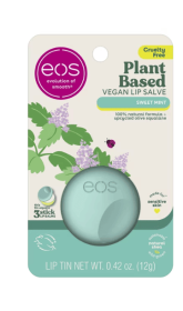 eos Plant-Based Vegan Lip Salve- Sweet Mint, Made for Sensitive Skin, 0.42 oz, Pack of 1