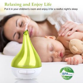 Ultrasonic Cool Mist Humidifier Aroma Essential Oil Diffuser Drop-shaped  for Home Office Spa Yoga Room Relax